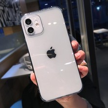 Miscase Iphone Renkli Şeffaf Silikon 2.0mm Kamera Korumalı Telefon Kılıfı Siyah-Iphone 11 Pro Max