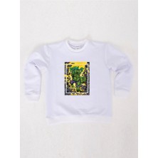 Sedirli Hulk Baskılı Pamuklu Kumaş Çocuk Sweatshirt