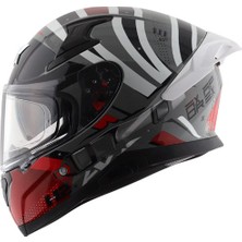 Axor Apex Hex 2 - Cool Grey Red - Cgr - Motosiklet Kask