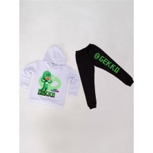 Sedirli Pj Maskeliler Çocuk Eşofman Takımı Pamuklu Kumaş Kapüşonlu