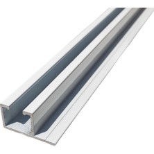 İzen Tek Kanallı Yan Çıtalı Alüminyum Perde Rayı (25MM) Tekli Korniş