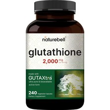 Naturebell Glutathione 2000 Mg 240 Kapsul 98% Purity Gutaxtra Ultra Pure Bioavailable Active Form