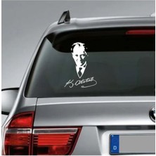 Sticker Usta Mustafa Kemal Atatürk Imzalı Sticker Atatürk Sticker Oto Araba Motosikler Sticker S9