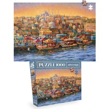 Neverland 2 Adet 1000 Parça Puzzle - Amsterdam ve Istanbul Evening