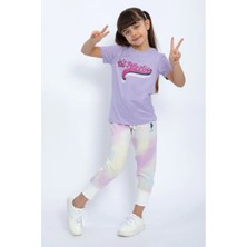U.S. Polo Assn. .1070 Pamuklu Kısa Kol Kız Çocuk Pijama Takım Lila
