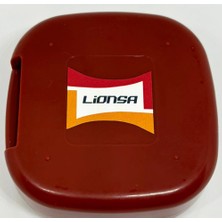 Lionsa Lens Kabı ve Takma Aparatı Seti Kalpli Aynalı(Kırmızı)