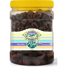 Elika Zeytin Taş Baskı İri Boy Doğal Siyah Salamura Zeytin 1 kg