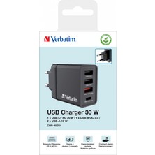 Verbatım 49700 CHR-30EU1 Usb-Charger 30W Black