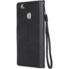 SZY Mall Huawei P9 Lite Için Flip Case Yüksek Kaliteli Deri Iş Cüzdan Telefon (Yurt Dışından)