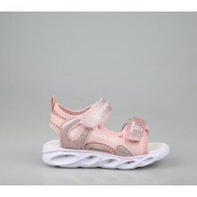 Marka Sesi Bücür Ortopedi 102 Işıklı Pudra Çocuk Sandalet