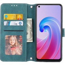 SZY Mall Oppo Reno7 Z 5g Için Flip Case Pu Deri Cüzdan Kılıf Kickstand Manyetik (Yurt Dışından)