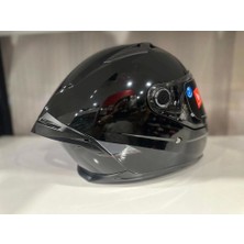 mt Braker Sv Solid A1 Parlak Siyah Kask