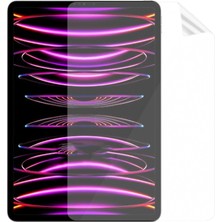 Canpay Apple iPad Pro 12.9 2021 (5.nesil) Uyumlu Tablet Nano Ekran Koruyucu Kristal Netliğinde   Esnek Temperli Kırılmaz Nano Screen Protector