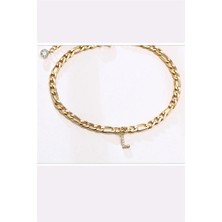 Petek Aksesuar Taşlı Harf Halhal