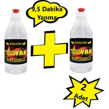 Mangal, Soba, Şömine 2 Adet Tutuşturucu Jel Yakıt. 1000 Ml. 2' li