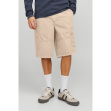Jack & Jones Jpstcole Campaign Erkek Bej Kargo Şort 12253222-Crockery