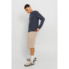 Jack & Jones Jpstcole Campaign Erkek Bej Kargo Şort 12253222-Crockery