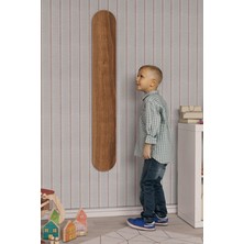 Zeo Wood Design Çocuk Odası Mdflam Büyüme Gelişim Boy Ölçme Cetveli