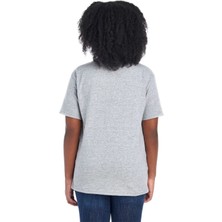 Wzone Kadın Beyaz Kalp Baskılı Oversize T-Shirt