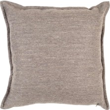 Vanelli Home Warm Winter Kaşmir Dokulu Kendinden Biyeli 50x50 cm Kahverengi Kırlent Kılıfı