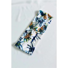 Petek Aksesuar Kumaş Ananas Desenli Düğüm Saç Bandı