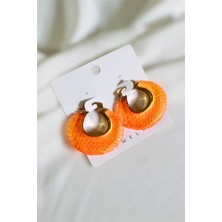 Petek Aksesuar Summer Reçine Halka  Küpe