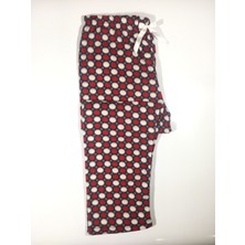 Altınay Puantiyeli Cepsiz Kışlık Polar Kadın Pijama Altı