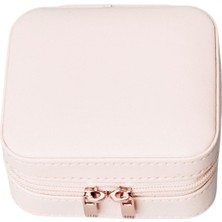 Ecrou Çift Gözlü Seyahat Tipi Takı Kutusu Karma