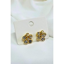 Petek Aksesuar Incili Taşlı Minimal Küpe