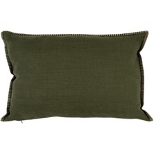 Vanelli Home Yılbaşı Koyu Yeşil Çoban Dikişli 35x50 cm Kırlent Kılıfı Koyu Yeşil