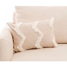 Vanelli Home Warm Winter Peluş Detaylı 30x50 cm Dikdörtgen Kırlent Kılıfı