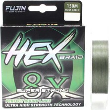 Fujin Hex Braid X8 Moss Green Pe Ip Olta Misinası 150MT