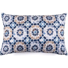 Vanelli Home Marine Çini Desen Dikdörtgen Kırlent Kılıfı