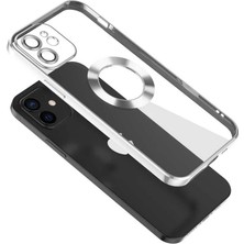 Prolysus Apple iPhone 11 Kılıf Kamera Korumalı Logo Açık Renkli Kenarlı Arkası Şeffaf Silikon Kapak