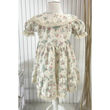 Modaviki Vintage Elbise Bej MDVK130