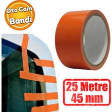 Badem10 Araba Araç Oto Cam Sabitleme Tamir Montaj Bandı Iz Bırakmaz Maskeleme Güçlü Bant 45 mm x 25 Metre