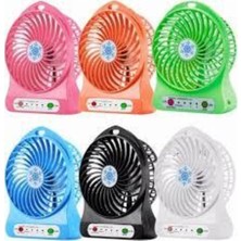 Turuncu USB Şarjlı Masaüstü Fan 3 Kademeli Mini Şarjlı Fan Mobil Soğutucu Mini Fan Soğutucu