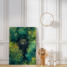 Pegziz Kurt Minimalist Modern Kanvas Tablo - Salon Oturma Odası Mutfak Ofis Için Duvar Dekoru