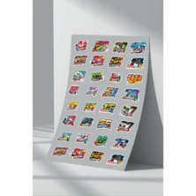 Stickermarket Sponsor Motosiklet Bisiklet Araç Sticker Seti (2)