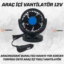 Tiger Marketing Tekli Vantilatör Torpido Üstü 12 Volt