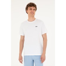 U.S. Polo Assn. Erkek Beyaz Tişört 50294290-VR013