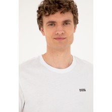 U.S. Polo Assn. Erkek Beyaz Tişört 50294290-VR013