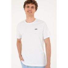 U.S. Polo Assn. Erkek Beyaz Tişört 50294290-VR013