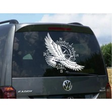 Sticker Usta Pusula Offroad Kartal Kamp Karavan Oto Araba Sticker Q16