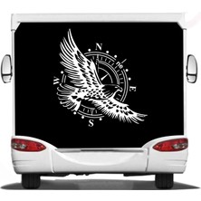 Sticker Usta Pusula Offroad Kartal Kamp Karavan Oto Araba Sticker Q16