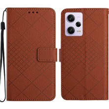 Mays Home1 Xiaomi Redmi Not 12 Pro 5g Için Flip Case El Kayışı Cüzdan Pu Kapak ile (Yurt Dışından)