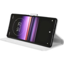 Mays Home1 Sony Xperia 1 Kickstand Kapak Kart Tutucu Manyetik Cüzdan Için Kılıf (Yurt Dışından)