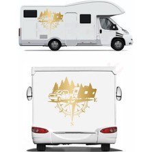 Sticker Usta Pusula Karavan Offroad Kamp Karavan Araba Oto Sticker Q54