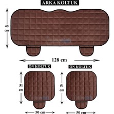 Mısırlı Grup Lüx Soft Cepli Ortopedik Kadife Dokulu Şöför Koltuk Sırt Dayamalı ve Alt Minder Seti ( N0:1)-Kahve