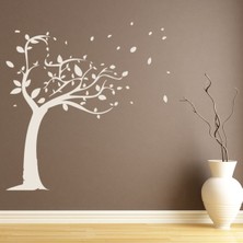 Jeronkarji Rüzgarlı Ağaç Kreş Dekoratif Duvar Sticker Çıkartma Ofis Oturma Odası